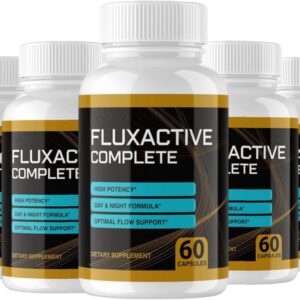 (Pack 5) Fluxactive Complete Capsules Flux Active Complete Max Strength New Ingredients (300 Capsules)