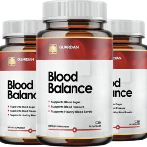 (Pack 3) Guardian BloodBalance Supplement -Official Formula - BloodBalance Supplement, Extra Strength with Vitamin C, Turmeric Root Powder (180 Capsules)