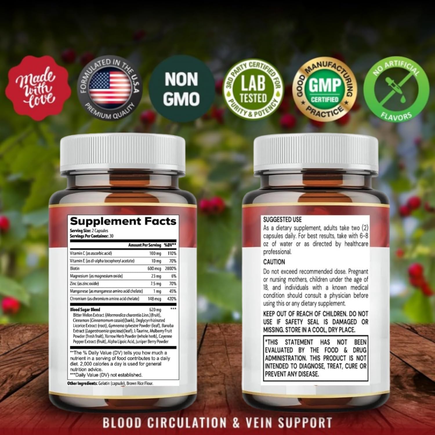 (Pack 3) Guardian BloodBalance Supplement -Official Formula - BloodBalance Supplement, Extra Strength with Vitamin C, Turmeric Root Powder (180 Capsules) - Image 4