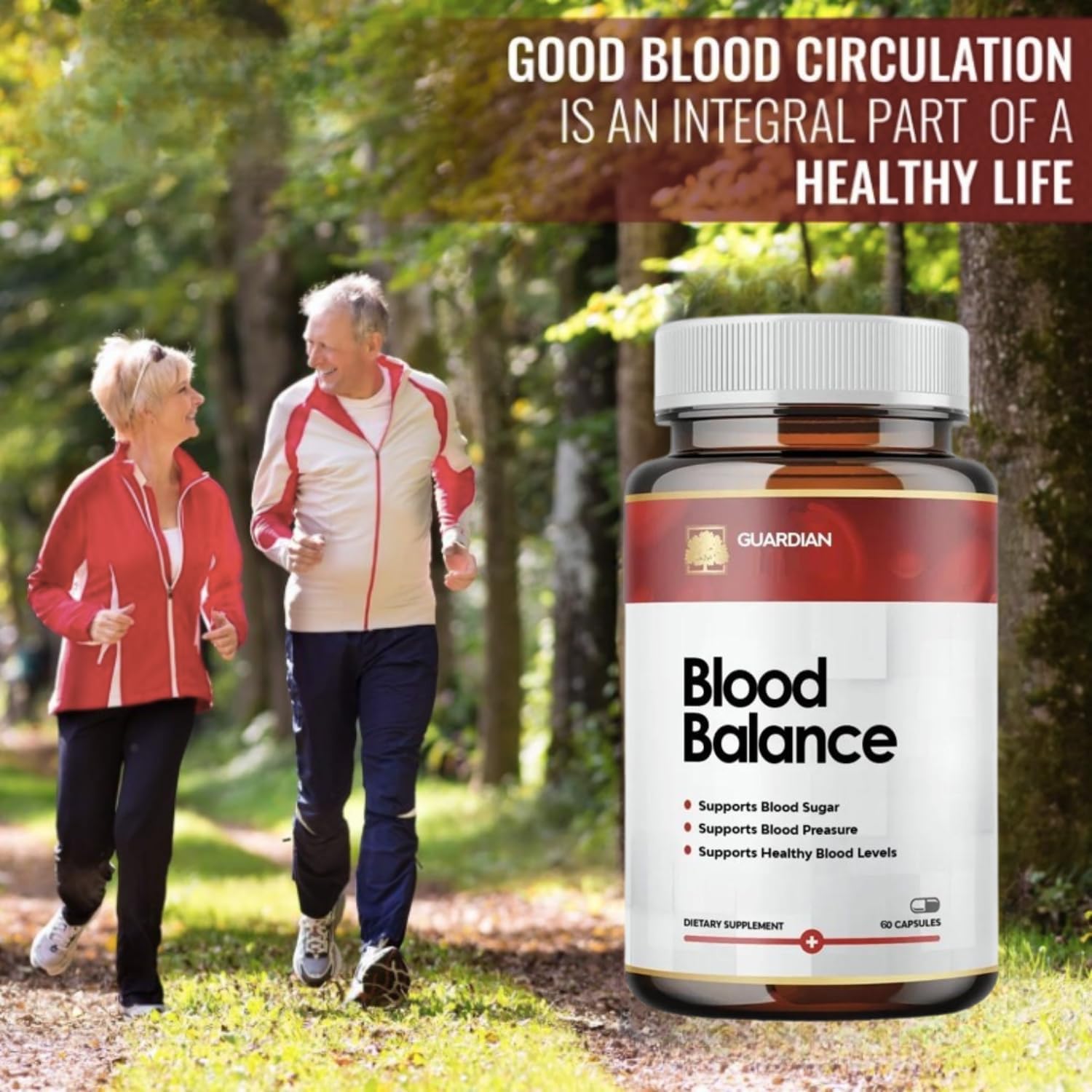 (Pack 3) Guardian BloodBalance Supplement -Official Formula - BloodBalance Supplement, Extra Strength with Vitamin C, Turmeric Root Powder (180 Capsules) - Image 3